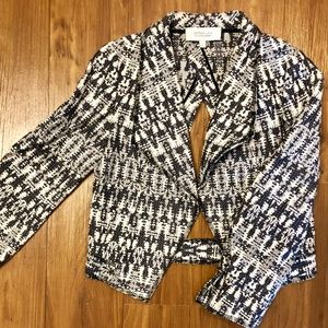 Derek Lam Cut-Out Jacquard Blazer (Size 2)